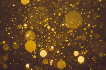 Abstract blur gold sparkle bokeh