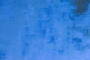 Old cement paint blue wall