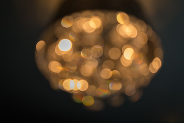 Blur of golden luxury bokeh 