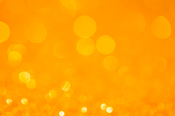 Abstract Golden glitter bokeh