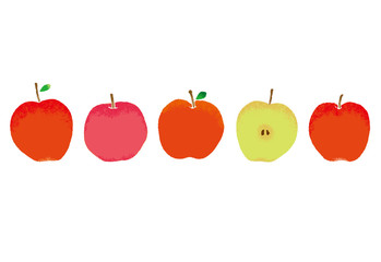 りんごのイラスト素材