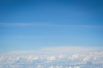 Fototapeta premium sky and clouds view from airplan