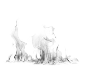 Smoke on a white background