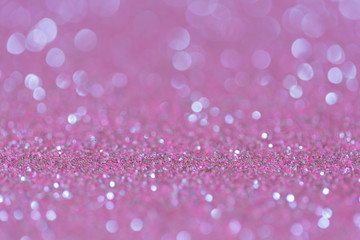 Abstract elegant pink purple glitter vintage sparkle with bokeh defocused