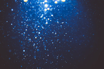 Abstract blue bokeh with black