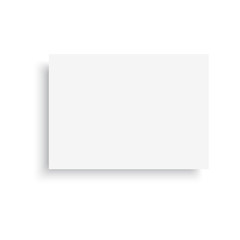 Blank white paper banner sheets for your design. Vector