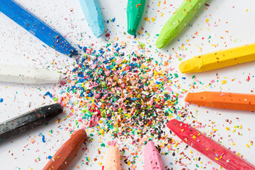 カラフルの画材のオイルクレヨン