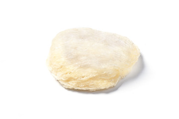 Raw Bird's nest on white background,      