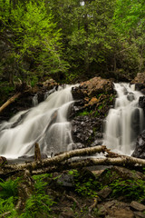 Obraz premium Chute Archambault Waterfall in Canada - Long Exposure