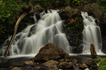 Obraz premium Chute Archambault Waterfall in Canada - Long Exposure