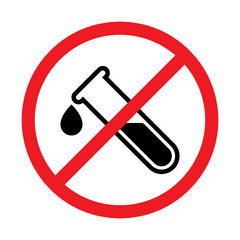 Vector No Chemical Sign Illustration