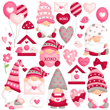 FREE February 2023 Wallpaper Computer Background Valentine Gnome Wallpaper