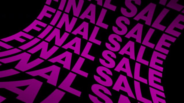 Sale Promo Campaign Animation Advertisement Banner. Sale Promotion Creative Campaign. Pink Sale Background Typography Animation.