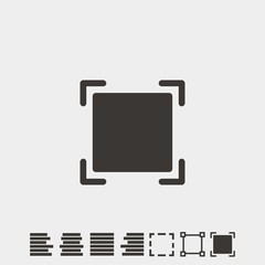 resize image icon vector illustration and symbol foir website and graphic design