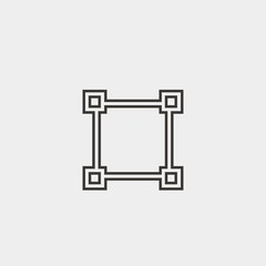 crop icon vector illustration and symbol foir website and graphic design