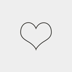 heart icon vector illustration and symbol foir website and graphic design