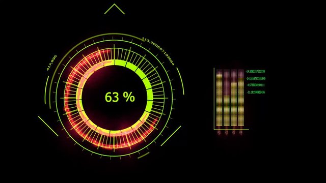 digital meter power energy red loading technology effect