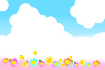 春の風景フレーム