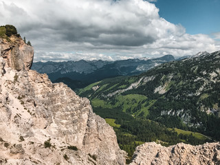 mountain landscape with mountains and blue sky