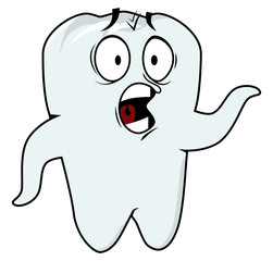 tooth cartoon character vector with an expression, eps 10, ready to be used for mascot and your design needs