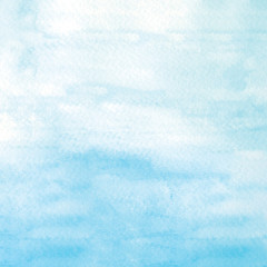 Blue watercolor background, art abstract surface watercolour painting textured design on white...