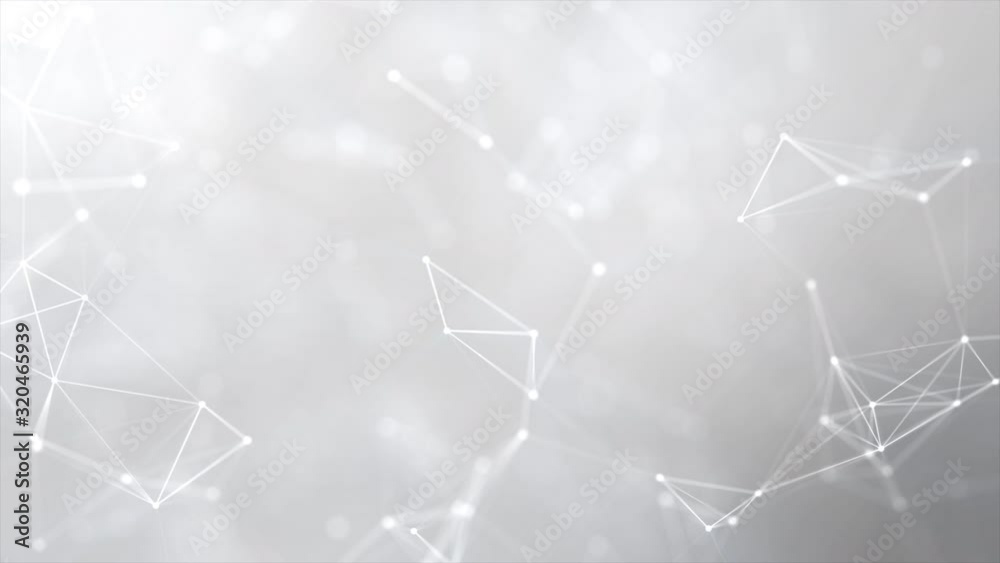 Poster 3d render abstract background dot and a connection line for cyber futuristic data network concept, w