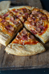 Meat Lovers Pepperoni Pizza