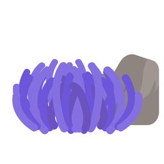 design coral reef isolated on white background. vector illustration.