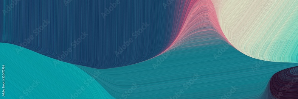Poster header background texture with teal blue, silver and teal color and modern curvy waves background il