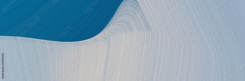 Poster header background graphic with ash gray, teal and pastel gray color and modern waves background desi