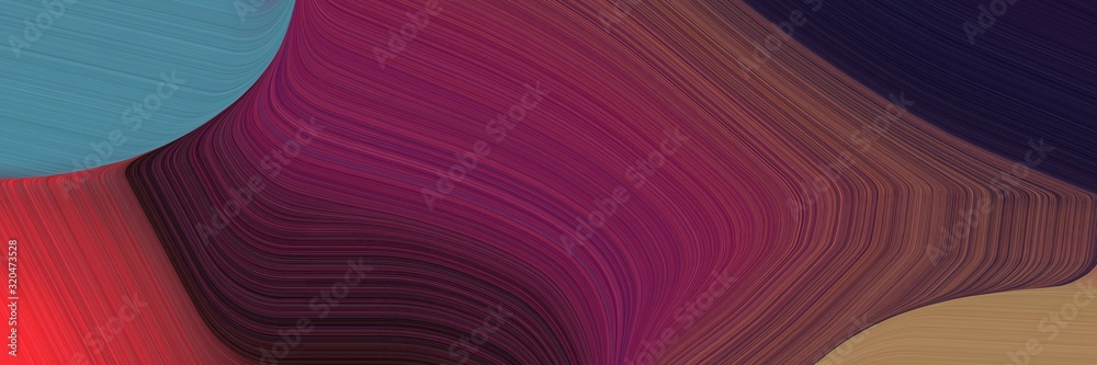 Poster header background texture with old mauve, blue chill and very dark blue color and modern waves backg