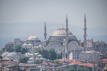 Fototapeta na wymiar Suleymaniye Mosque in Istambul, Turkey