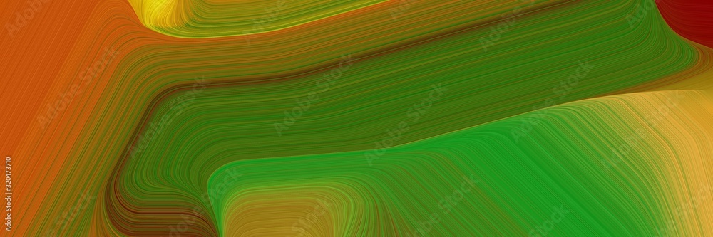 Poster header background texture with dark olive green, coffee and brown color and modern soft swirl waves 