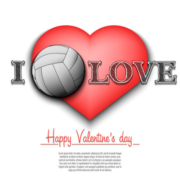 I love volleyball. Happy Valentines Day