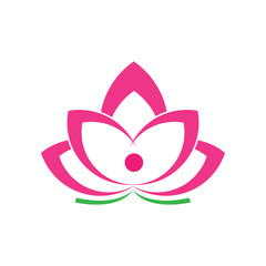 Beauty Vector Lotus flowers design logo Template icon