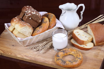 Still Life with Milk and Sweet Baking