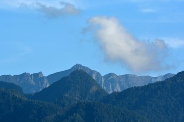 Mountain landscape-Mountain View Resort in the Hsinchu,Taiwan.