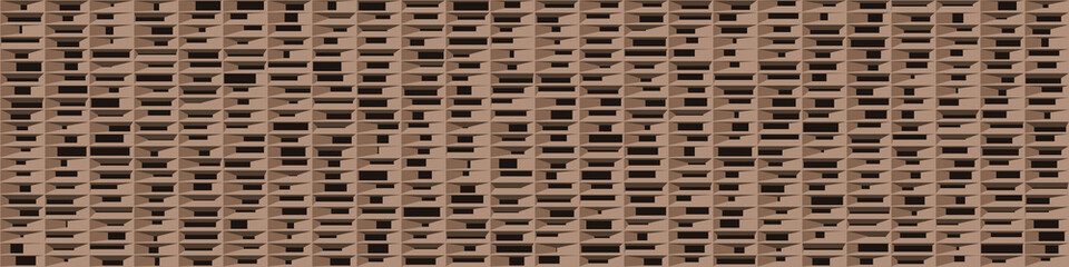 Abstract Structure Blocks Generative Art background illustration