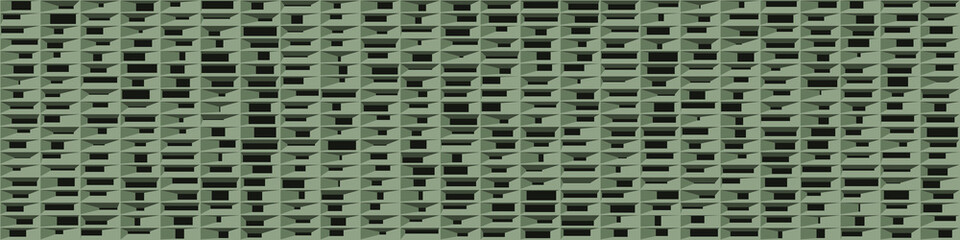 Abstract Structure Blocks Generative Art background illustration