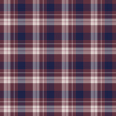 Scottish plaid checkered vector pattern.