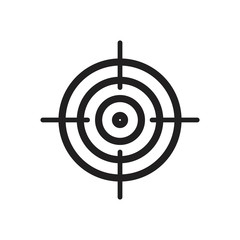 Target Goal icon template black color editable. Target Goal icon symbol Flat vector illustration for graphic and web design.