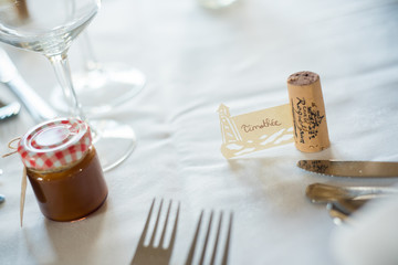Déco de table champêtre