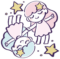 双子座　１２星座　イラスト
