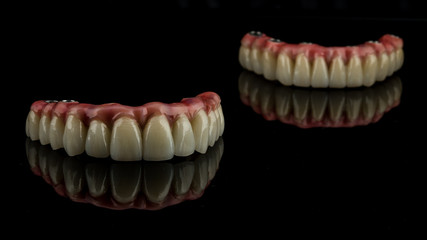dental implants on a black background