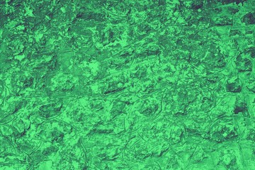 Wall stone texture background. Green old grunge surface, stone vintage texture