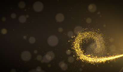 A band of shining light created by swinging a magic wand causes a miracle