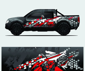 truck decal graphic wrap vector, abstract background