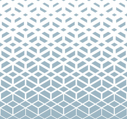 Abstract geometric pattern. Modern vector background. White and blue halftone. Graphic modern pattern. Simple lattice graphic design