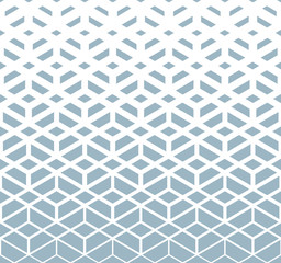 Abstract geometric pattern. Modern vector background. White and blue halftone. Graphic modern pattern. Simple lattice graphic design