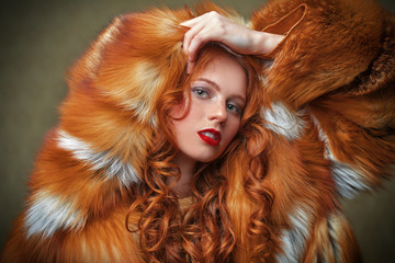 fox fur coat
